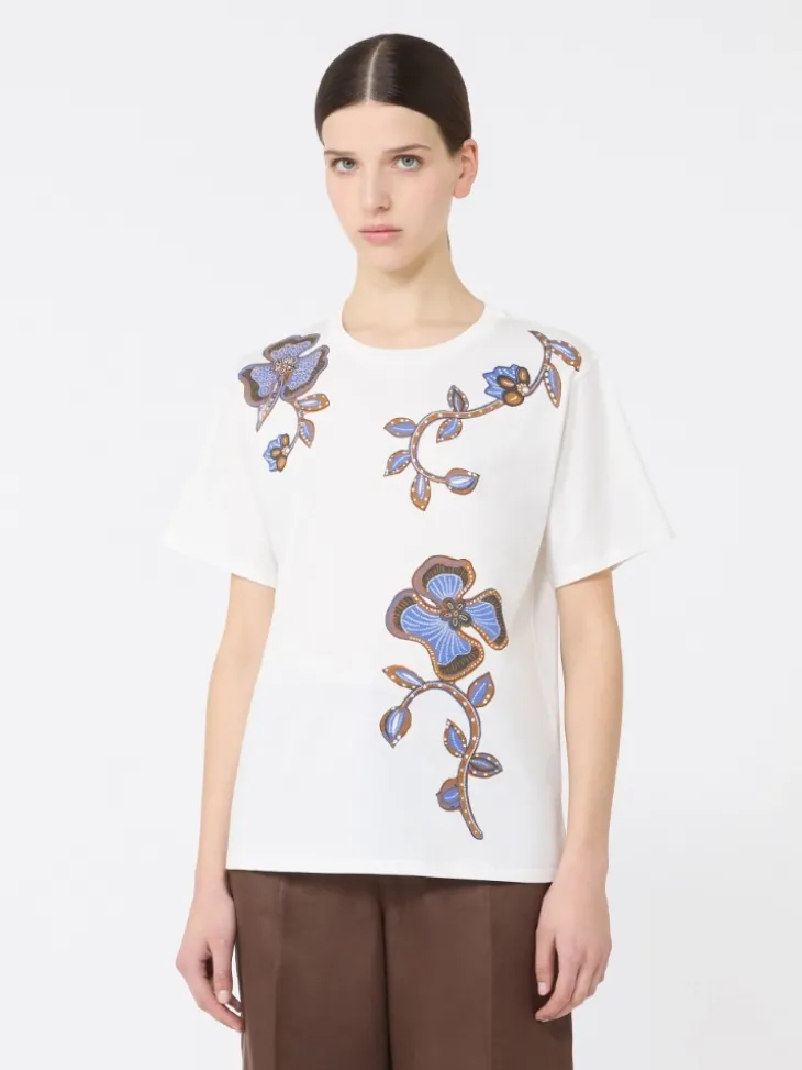 Cotton jersey T-shirt - WHITE