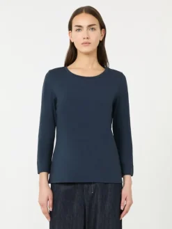 Cotton knit T-shirt - ULTRAMARINE