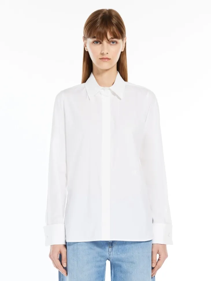 Cotton logo shirt - OPTICAL WHITE