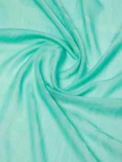 Cotton, modal and cashmere jacquard shawl - PASTEL GREEN