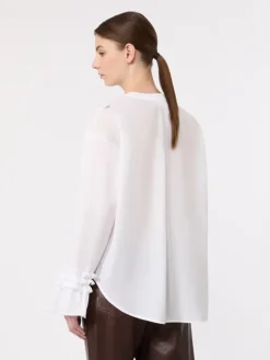 Cotton muslin shirt - WHITE