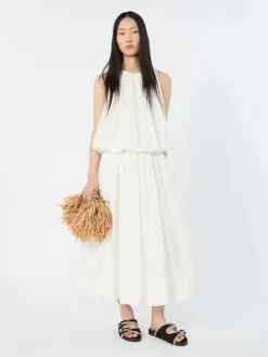Cotton muslin top - WHITE