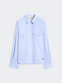 Cotton Oxford shirt - LIGHT BLUE