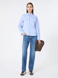 Cotton Oxford shirt - LIGHT BLUE