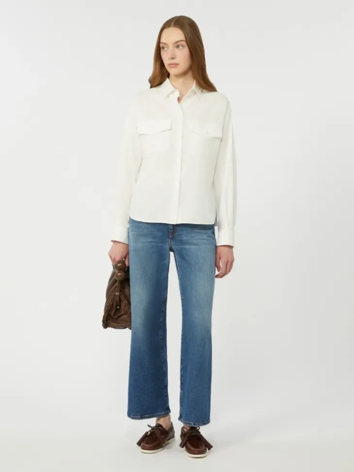Cotton Oxford shirt - WHITE