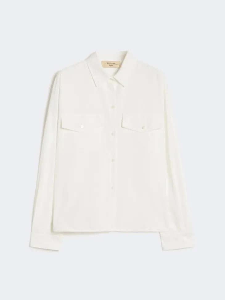 Cotton Oxford shirt - WHITE