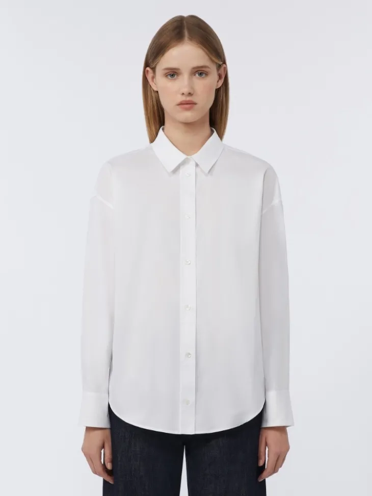 Cotton Oxford shirt - WHITE