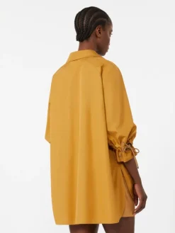 Cotton poplin blouse - EARTH