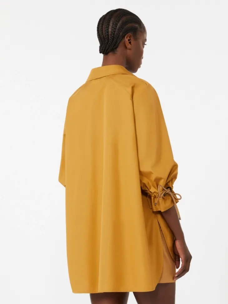 Cotton poplin blouse - EARTH