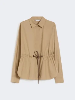 Cotton poplin shirt - KAKI