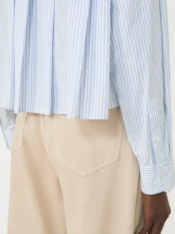 Cotton poplin shirt - LIGHT BLUE