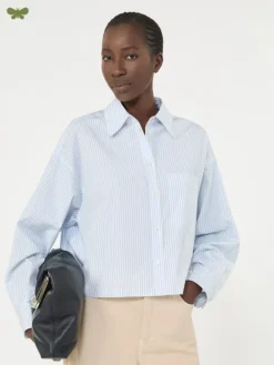 Cotton poplin shirt - LIGHT BLUE
