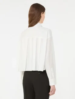 Cotton poplin shirt - OPTICAL WHITE