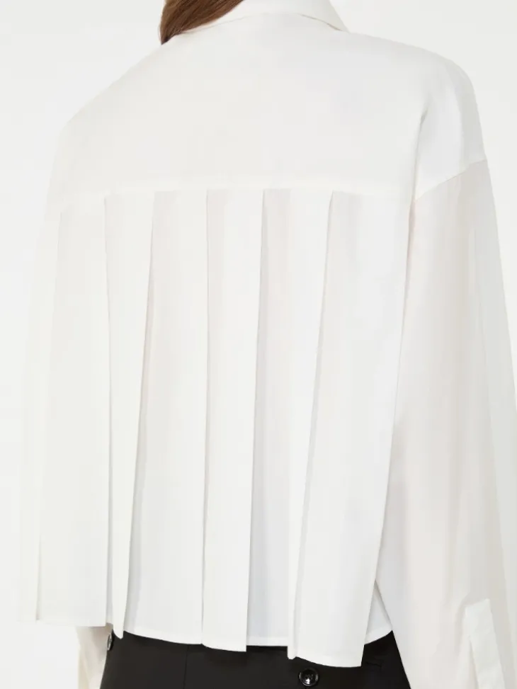 Cotton poplin shirt - OPTICAL WHITE