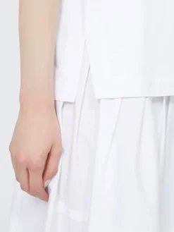 Cotton poplin shirt - OPTICAL WHITE