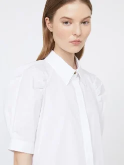 Cotton poplin shirt - OPTICAL WHITE