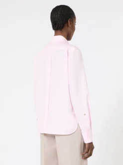 Cotton poplin shirt - PINK