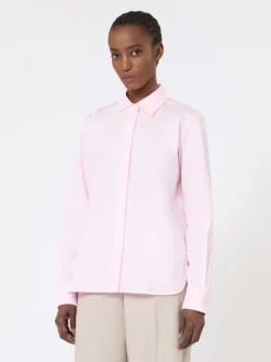 Cotton poplin shirt - PINK