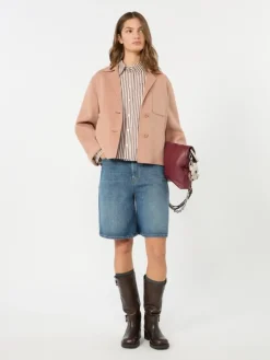 Cotton poplin shirt - TERRA COTTA
