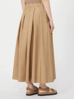 Cotton poplin skirt - DESERT