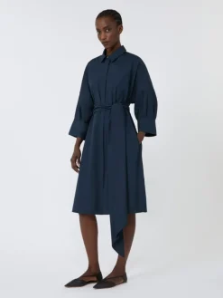 Cotton shirt dress - MIDNIGHTBLUE