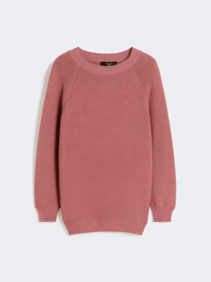Cotton sweater - ANTIQUE ROSE