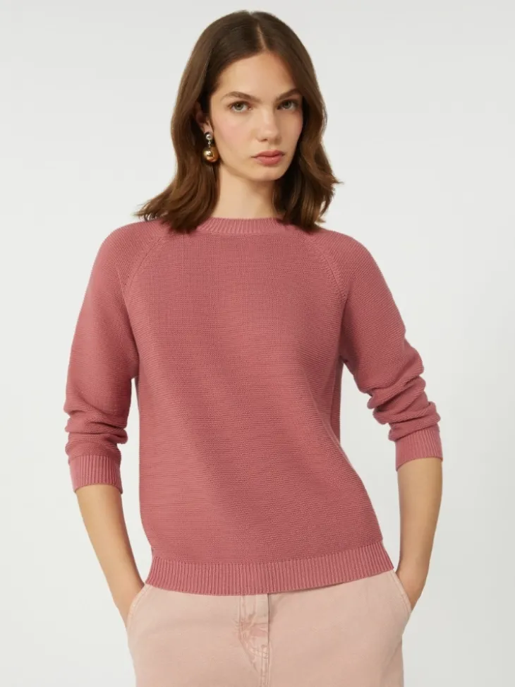Cotton sweater - ANTIQUE ROSE