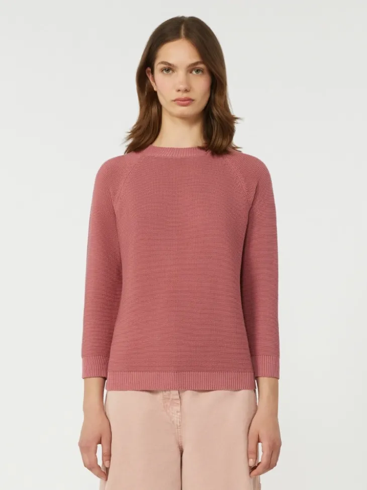 Cotton sweater - ANTIQUE ROSE