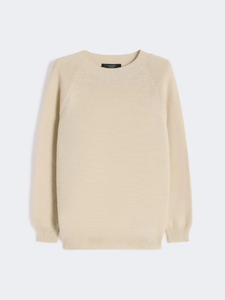 Cotton sweater - ECRU