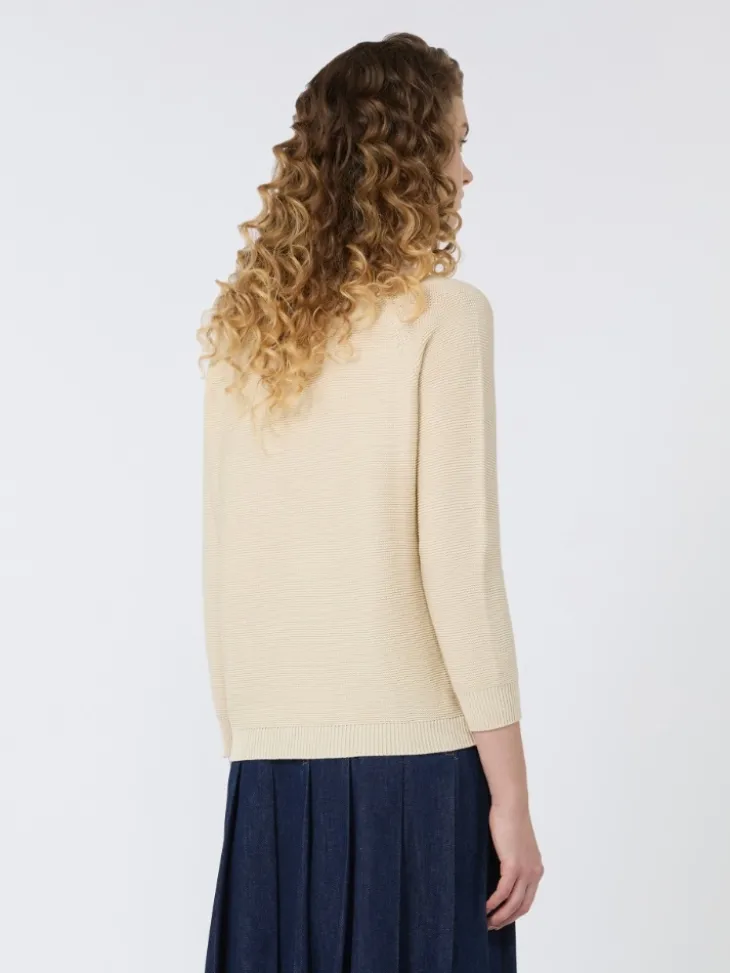 Cotton sweater - ECRU