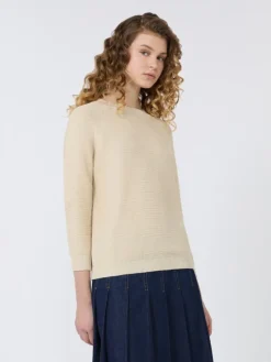 Cotton sweater - ECRU