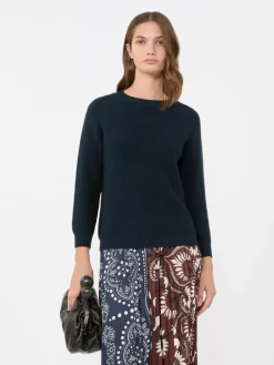 Cotton sweater - NAVY