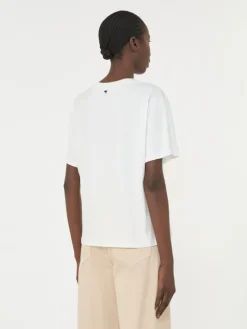 Cotton T-shirt with graphic print - WHITE