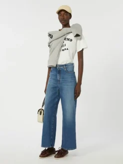 Cotton T-shirt with graphic print - WHITE