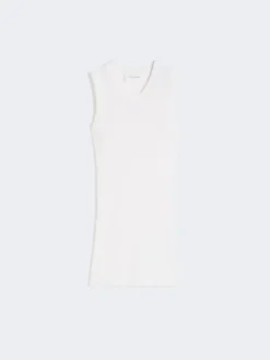 Cotton vest top - WHITE
