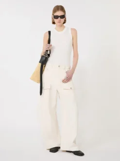 Cotton vest top - WHITE