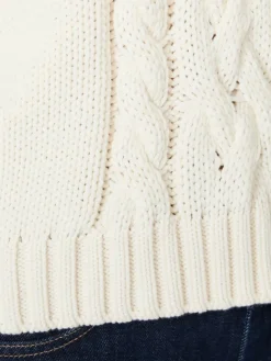 Cotton yarn gilet - ECRU