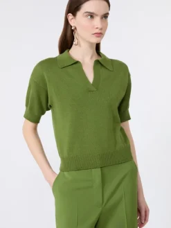 Cotton yarn sweater - GREEN
