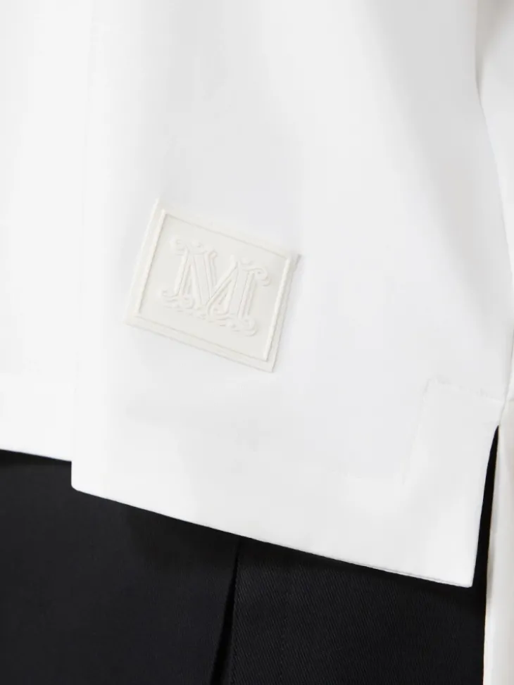 Cotton-blend jersey T-shirt - OPTICAL WHITE