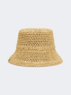 Crochet viscose hat - BEIGE