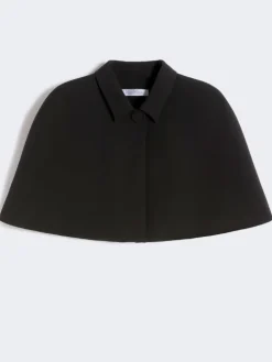 Cropped cady cape - BLACK