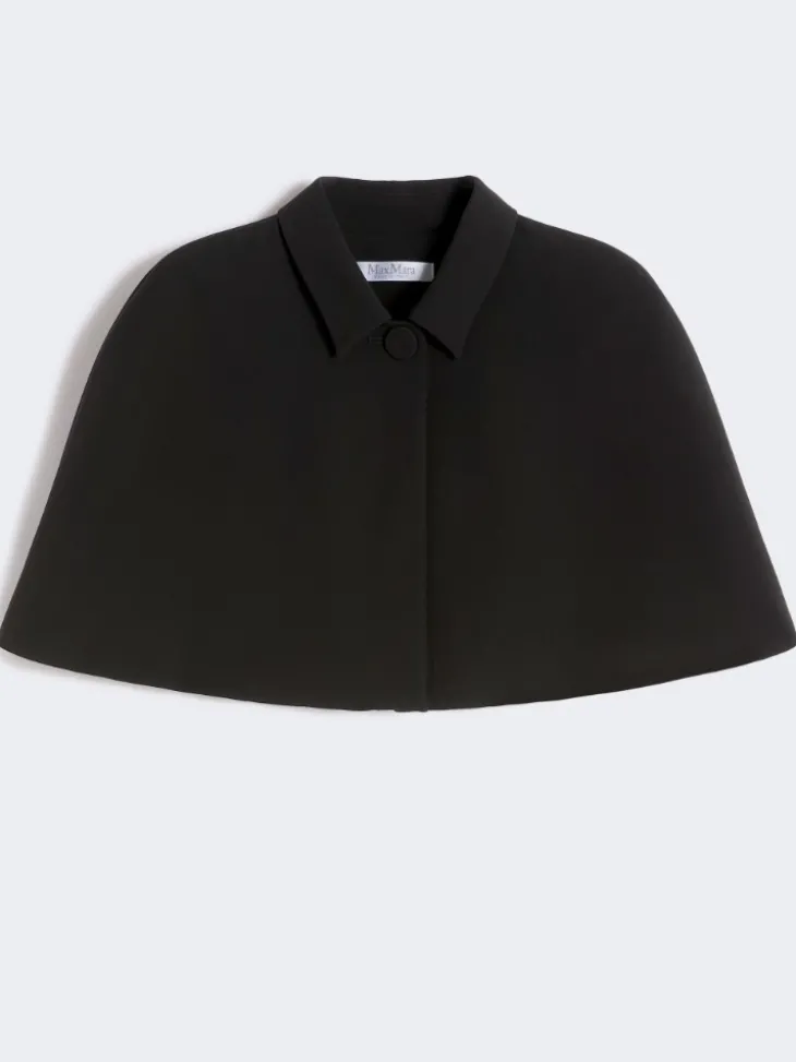 Cropped cady cape - BLACK