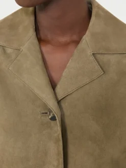 Cropped suede jacket - MUD