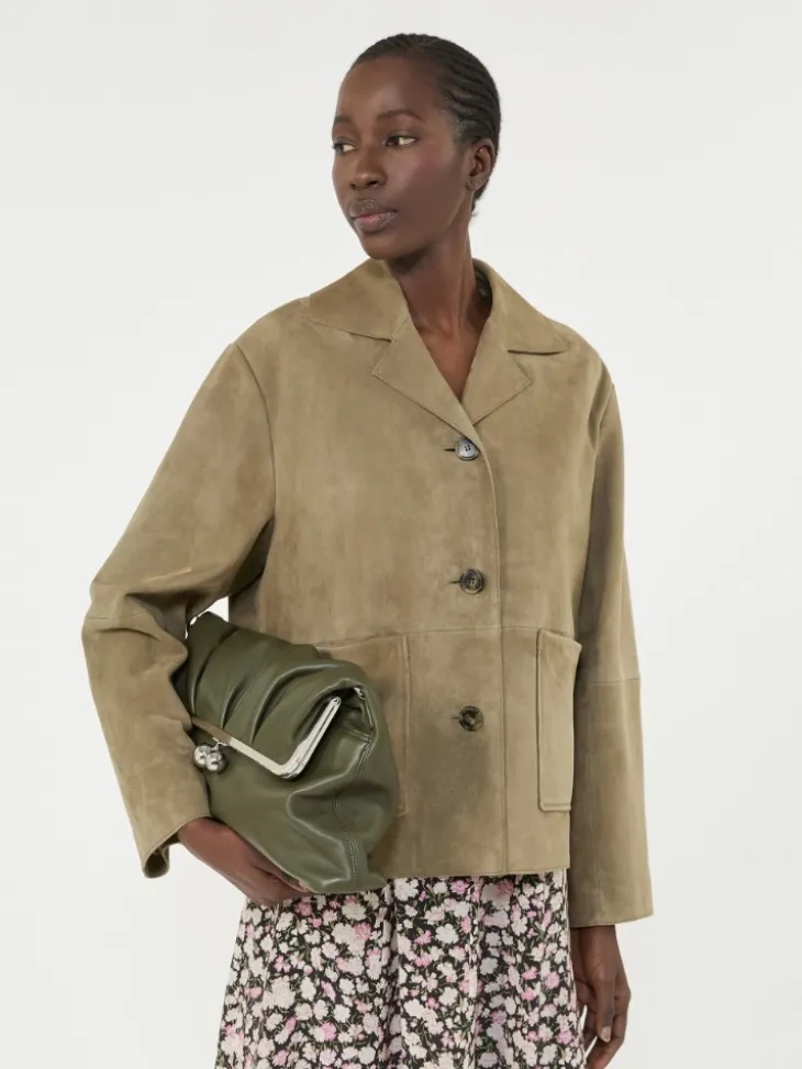 Cropped suede jacket - MUD