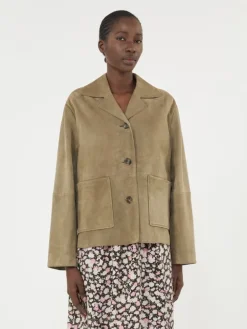 Cropped suede jacket - MUD