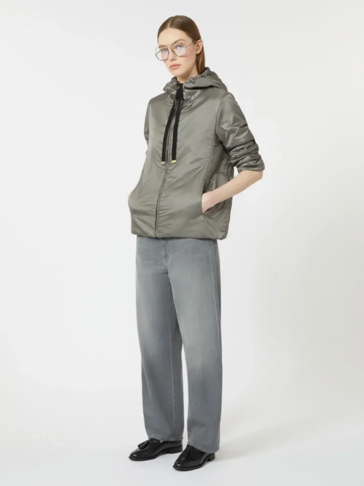 Denim barrel-leg jeans - MEDIUM GREY