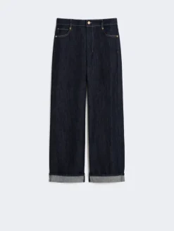 Denim turn-up jeans - ULTRAMARINE