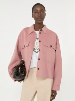 Double-faced wool-blend jacket - ANTIQUE ROSE