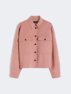 Double-faced wool-blend jacket - ANTIQUE ROSE