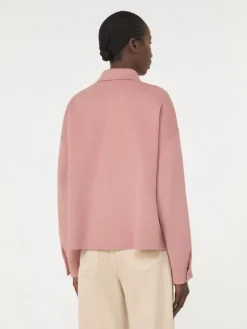 Double-faced wool-blend jacket - ANTIQUE ROSE